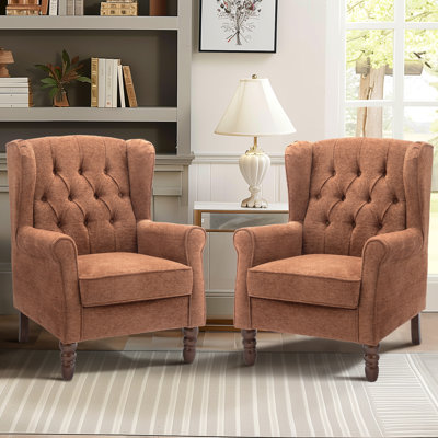 Angiolino Upholstered Fabric Armchair