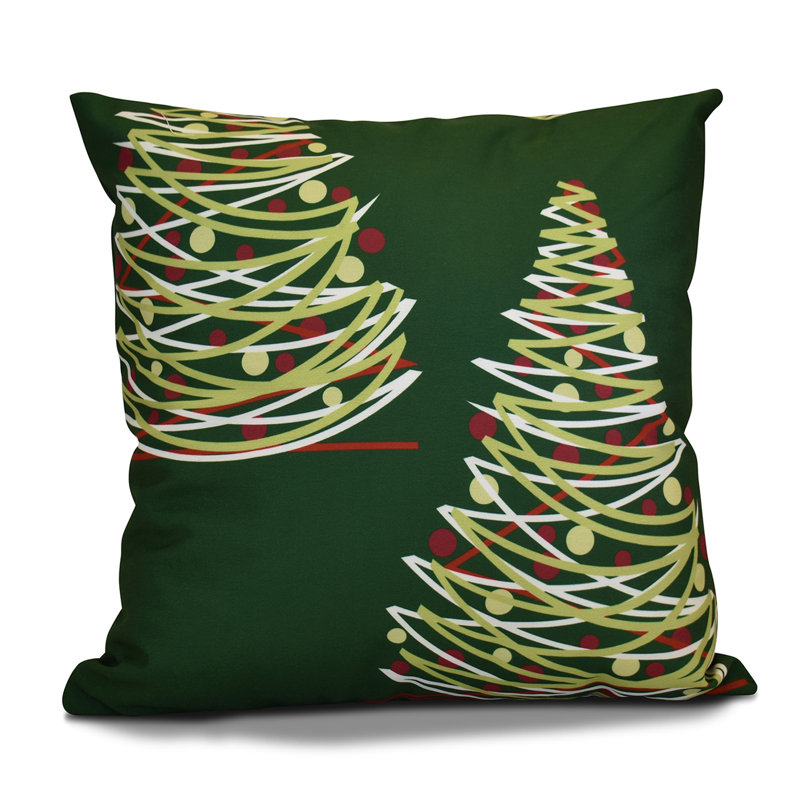 Housse de coussin et insert carré extérieur, 16 po x 16 po, Vert
