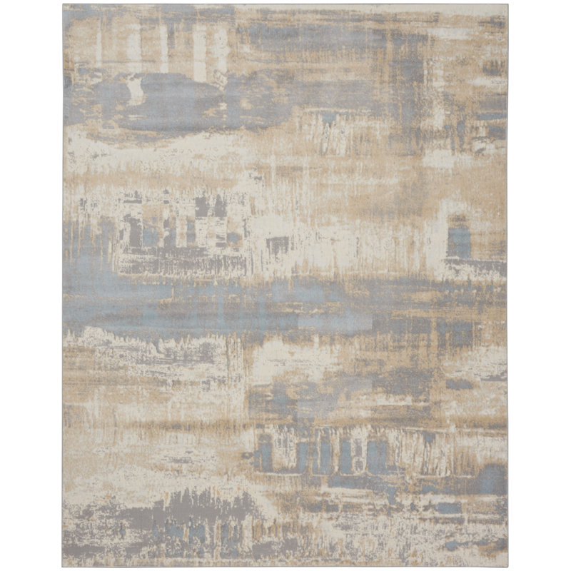 Cliffrose Abstract Area Rug, Rectangle 96 x 120cm