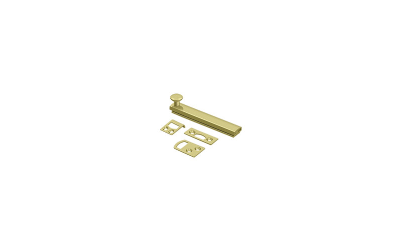 Brass Latch/Catch/Bolt, Antique Brass, 1.9375" H x 4" W x 1.5625" D