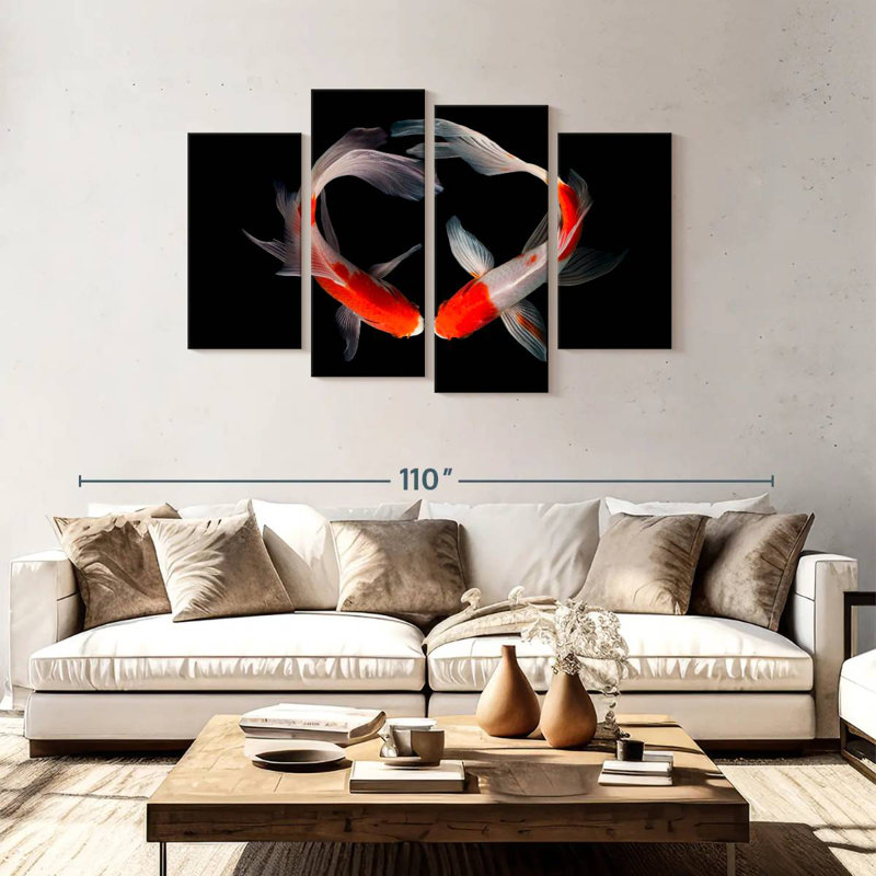 Brampt Koi Fish Love, 48'' H x 75'' W