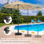 25.3kg Free Standing Umbrella Base with Wheels
