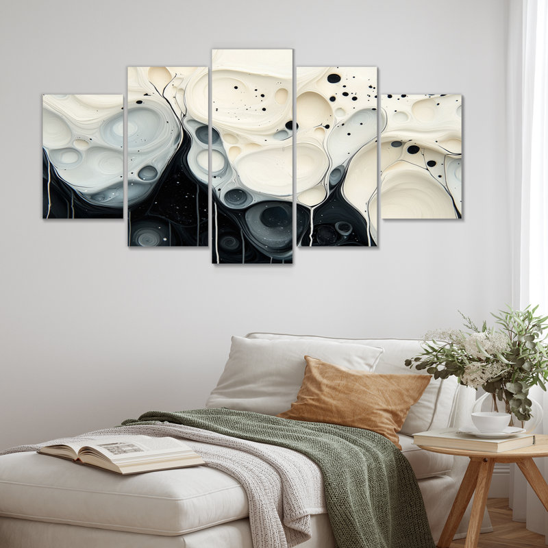 «Black Wave», art mural moderne
