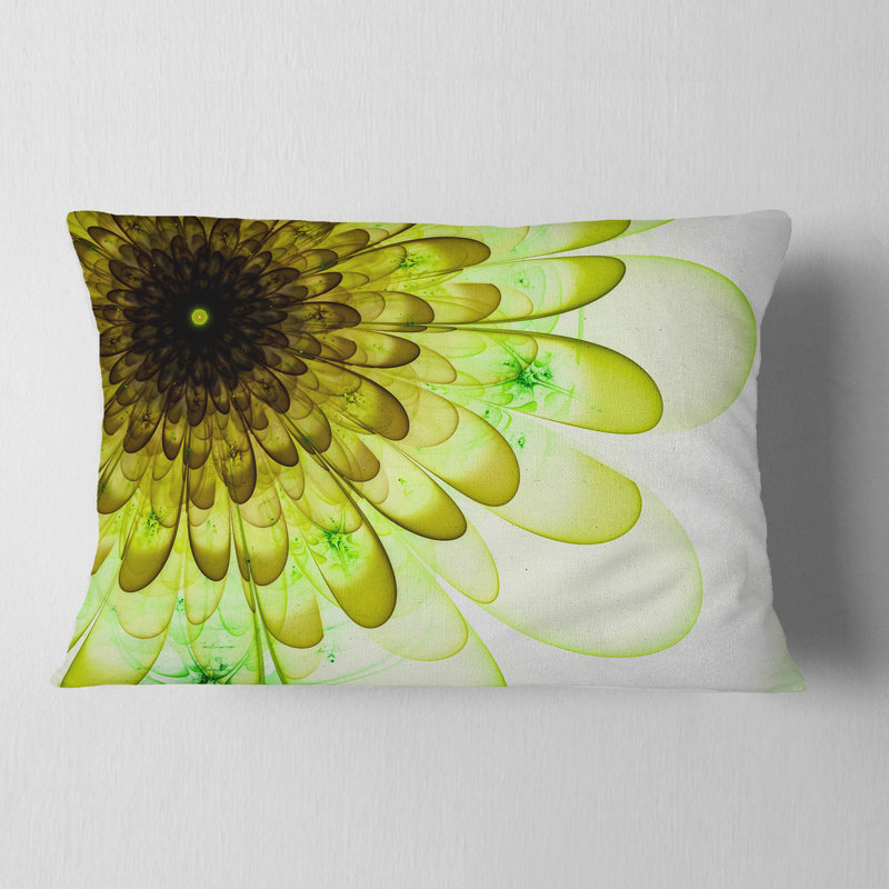 Coussin lombaire floral parfait, Vert clair