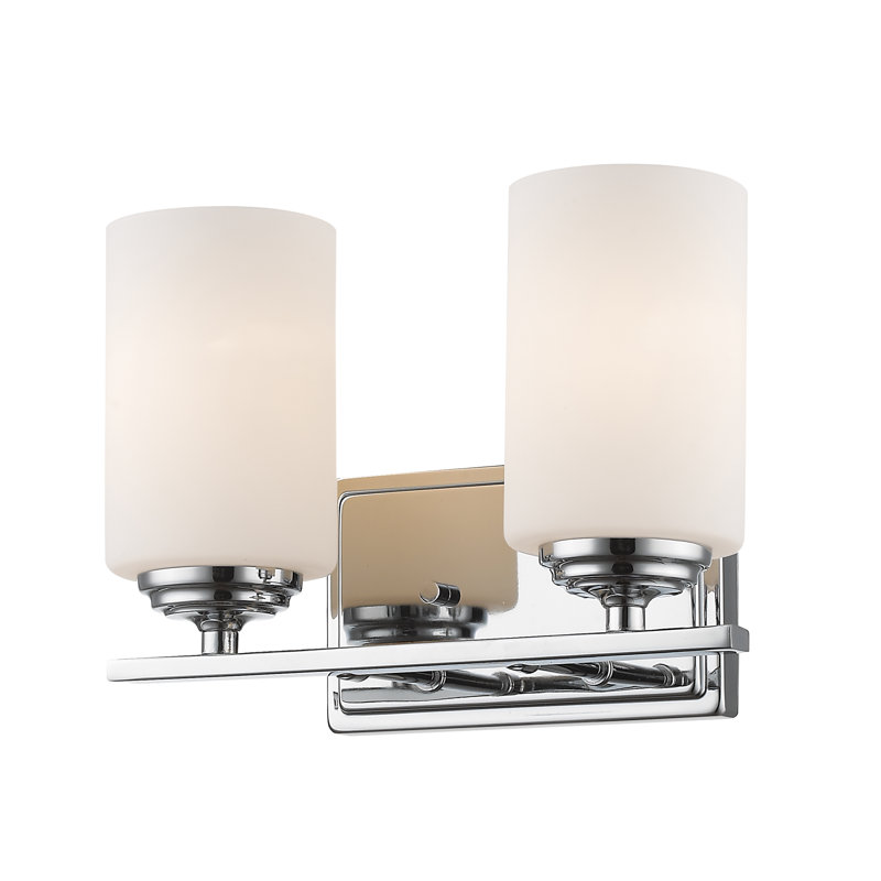Éclairage pour meuble-lavabo à 2 lumières à intensité variable Beegle, Chrome