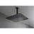 Matte Black 16" Bathroom Shower Head - Provides Natural Rainfall Sensation, Self-Cleaning Spray Nozzle, Complies With American Standard Pipe Connections Luxury For Simulation, Fits And All Arms-125173622