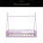 Twin Size Wood House Bed With Fence-550936265
