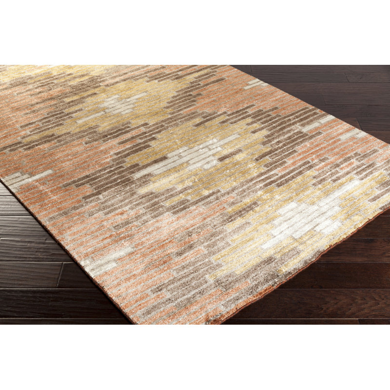 Elihu Viscose Abstract Indoor Rug, Rectangle 2' x 3'