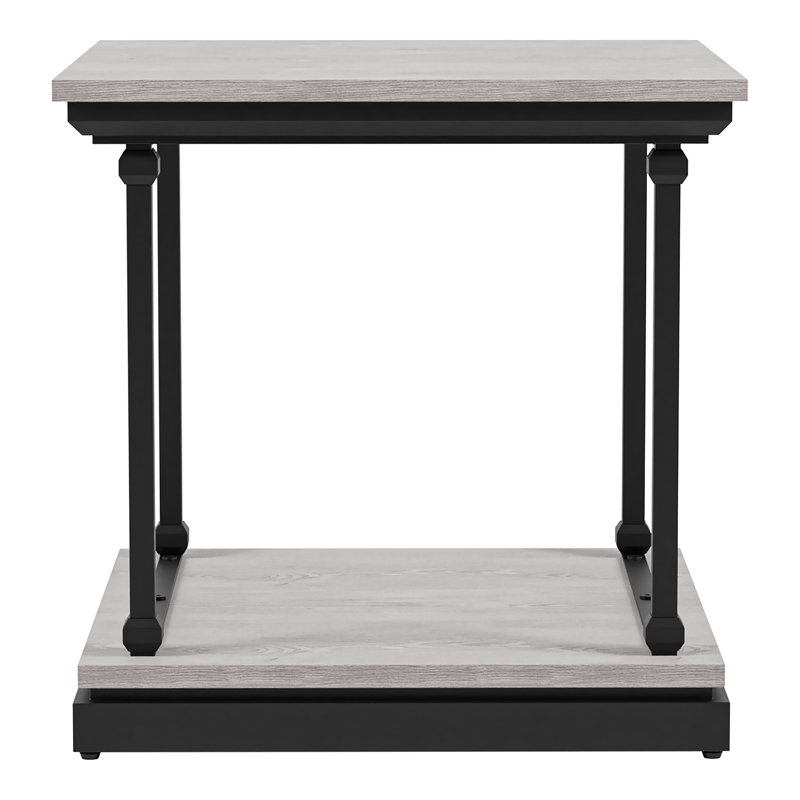 Table de bout Kiven, Blanc antique