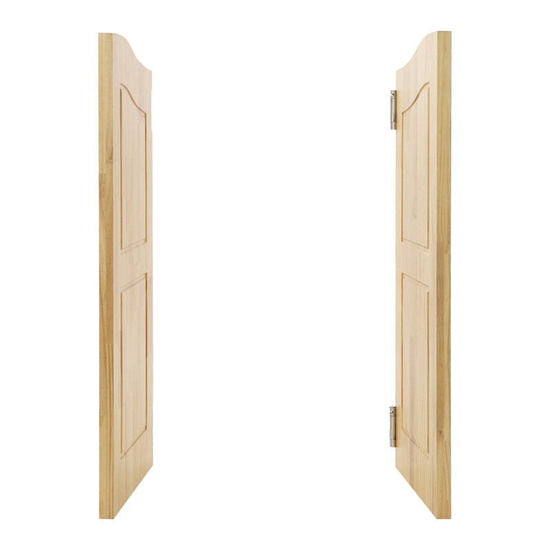 Solid Wood Paneled Café / Saloon Door, Brown