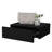 Black Bedroom Nightstand - Space Saving Space For Bedroom, Strong Wood With Generous Drawer-2037313646