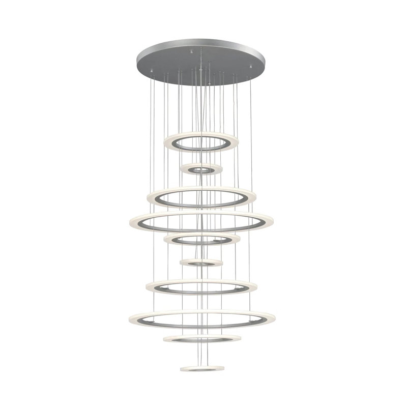 10 - Light LED Geometric Pendant