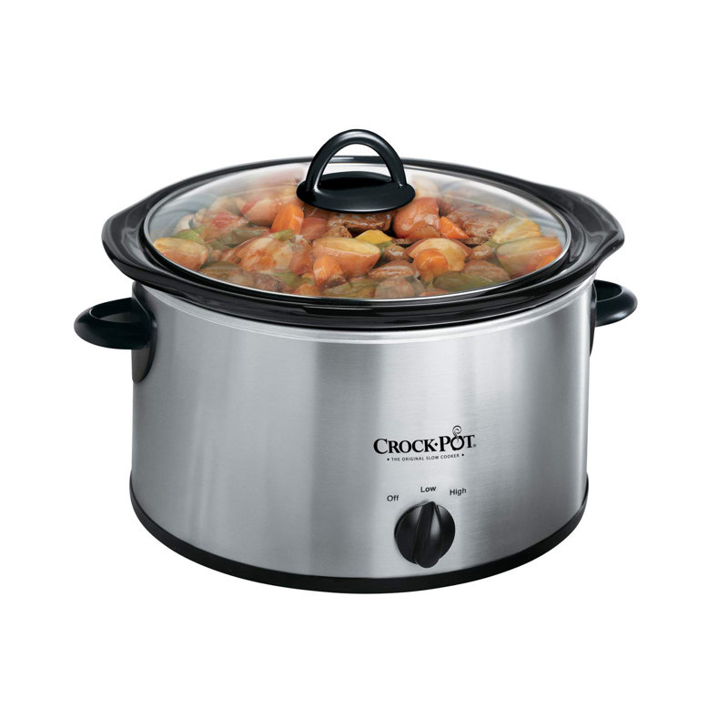 4 Quart Round Manual Slow Cooker