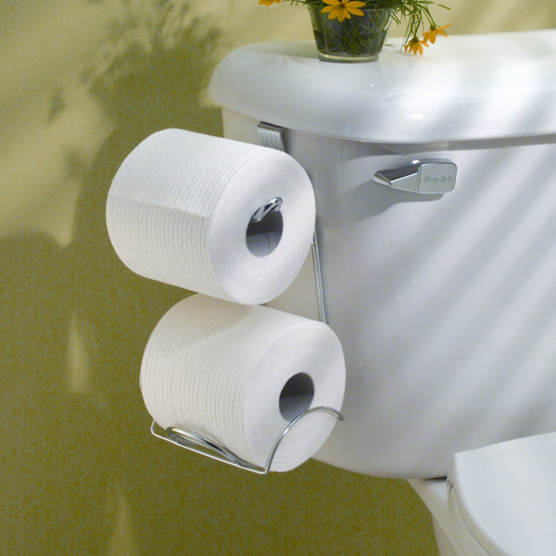 Chrome Over-the-Tank Steel Toilet Paper Holder