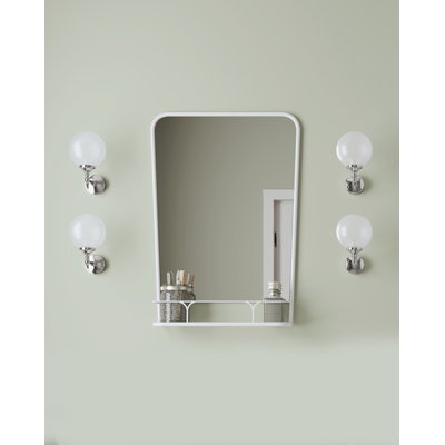 Boogie Rectangle Brass Beveled Wall Mirror