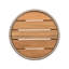 Table d'appoint d'extérieur en corde de rotin et bois d'acacia - Mobilier de balcon de patio pour jardin, cour, balcon-118930132