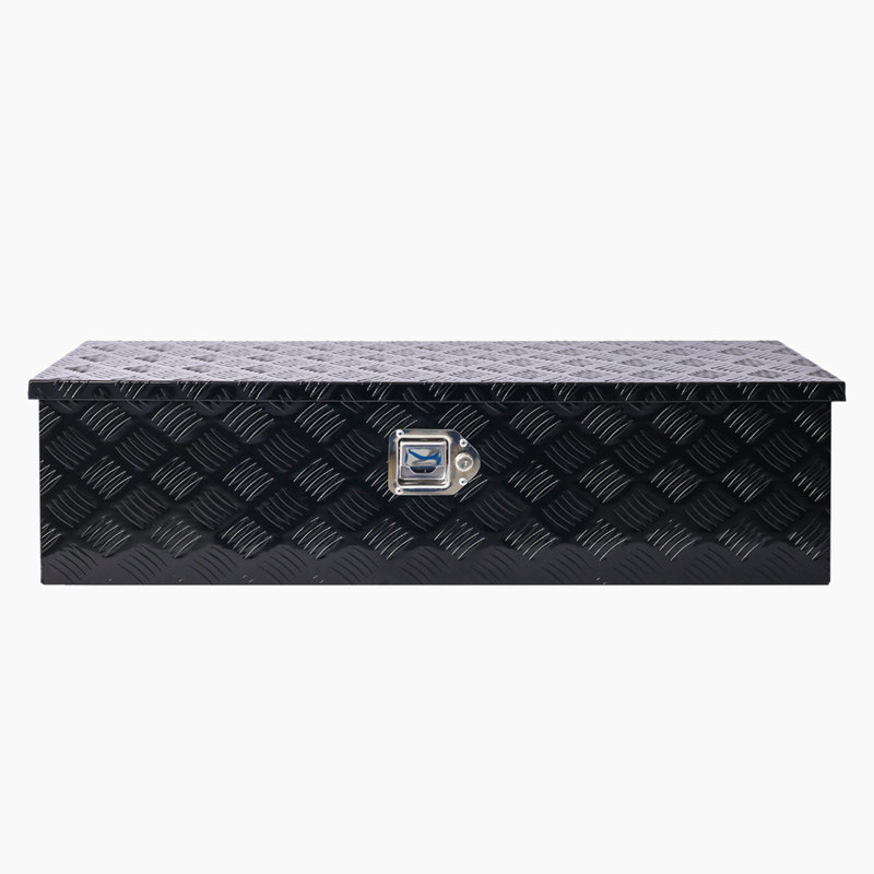 Hewei 39'' W 22.39 Gallons Water Resistant Metal Lockable Storage Bench, Black