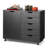C-black 30.8“ Wide 5 Drawer Mobile File Cabinet-61177227