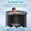 Explore Ice Bath Pro Max XL Outdoor Athlete Cold Plunge Bath Tub, 2 Pack, Black