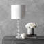 Lampe de table transparente 27 po Fike