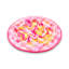 Pink Marble Check Melamine Dinner Plates-605813549