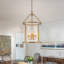 Lustre tambour en fer à intensité variable 4 lumières Qudarius -909310564-930591195
