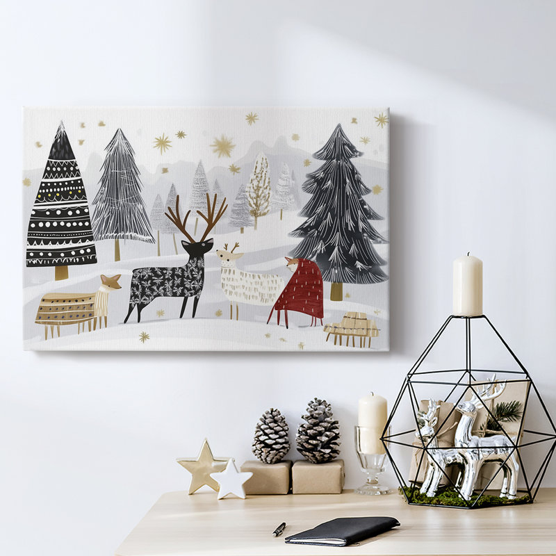 Christmas Holiday Arts - Toile tendue avec châssis, H 32 po x l 48 po
