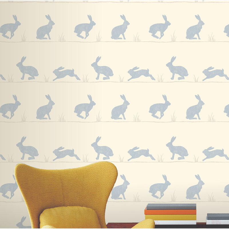Rouleau de papier peint L 33 pi x l 20,5 po Staab Rabbit, Beige