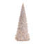 Glittered Champagne Pine Tree (Set of 3)