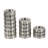 Metal Handmade Pillar Decorative Silver Candle Holder with Studs Set