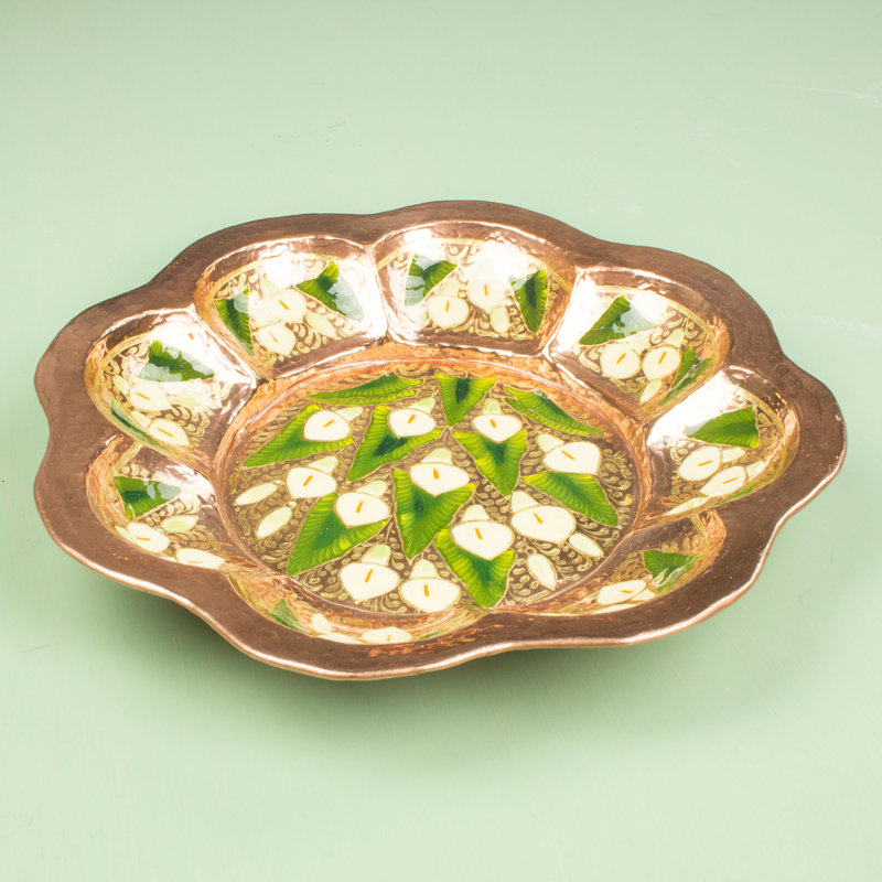 Assiette décorative élégante lilies Keeney