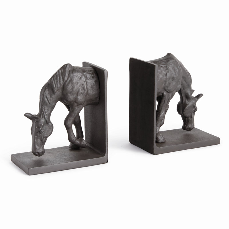 Serre-livres à cheval, ensemble de 2