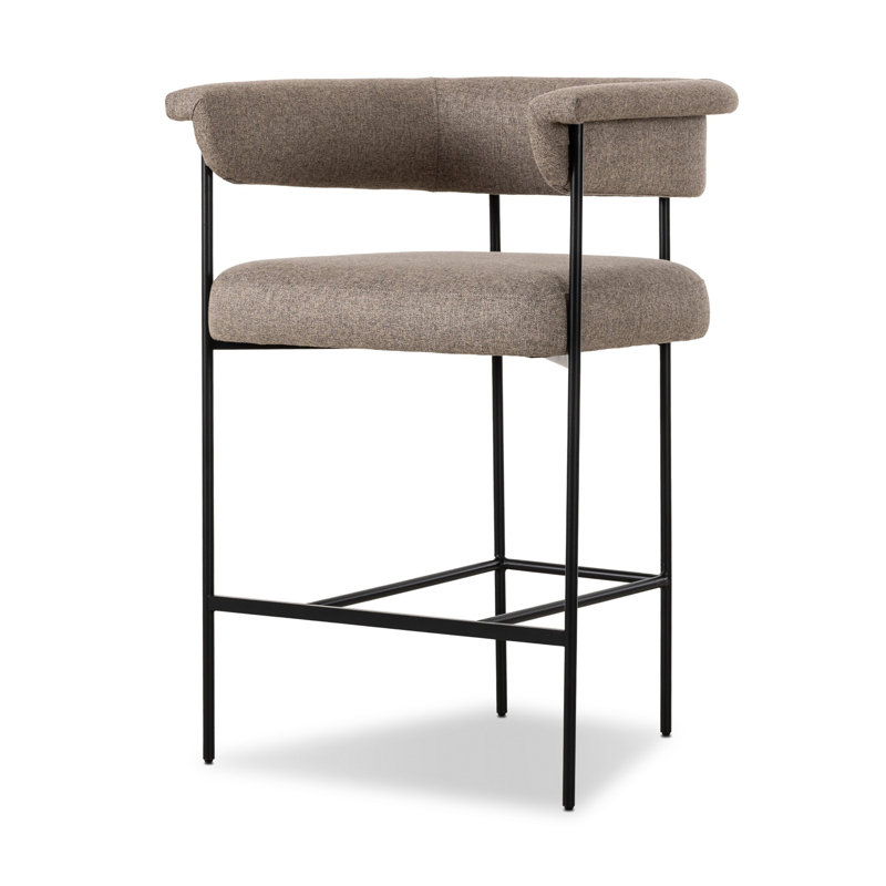 Grayson Counter and Bar Stool, Counter Stool (26.5" Seat Height), Solid, Orly Natural Polyester