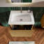 Ensemble de meuble-lavabo mural pré-assemblé avec comptoir avec trop-plein 24 po Hannemarie-949572447-1001808203-965611357