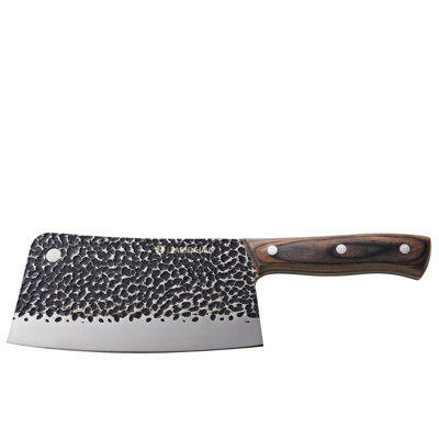 Couteau de chef Cleaver, manche en bois, 6,7 L