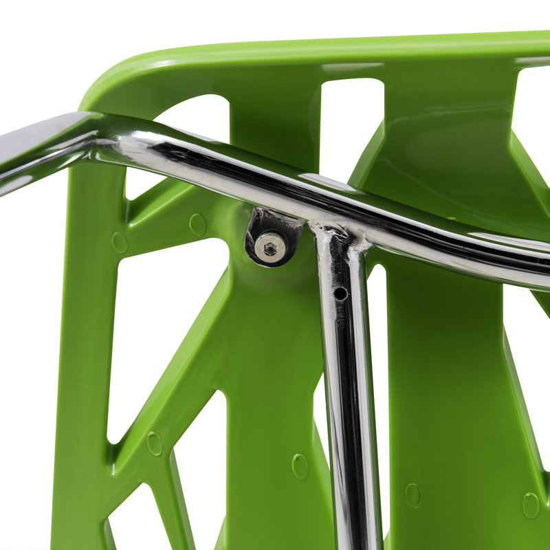 Chaises d'appoint empilables avec dossier à découpes florales et pieds en acier inoxydable - sièges de cuisine, de restaurant ou de banquet modernes