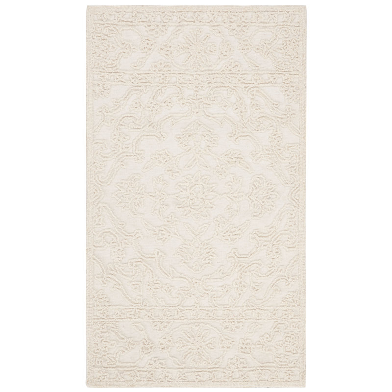 Marys Trace Hand-Tufted Wool and Cotton Area Rug, Rectangle 2 pi 3 po x 4 pi