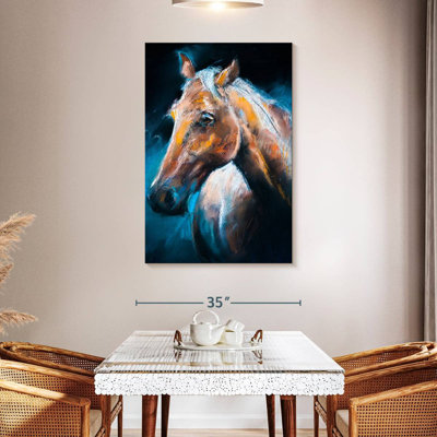 Portrait de cheval brun Brampt