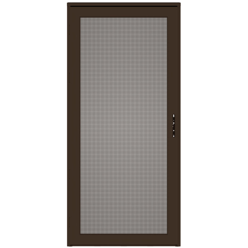 Porte de tempête platine sécurisée (poignée vendue séparément), H 81 po x l 36 po, Côté droit / vers l'extérieur