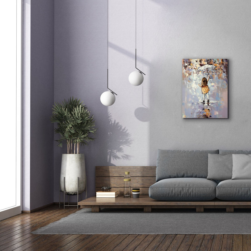 «L Let Up» par Alexander Gunin, art mural sur toile, H 34 po x l 26 po x P 1,25 po
