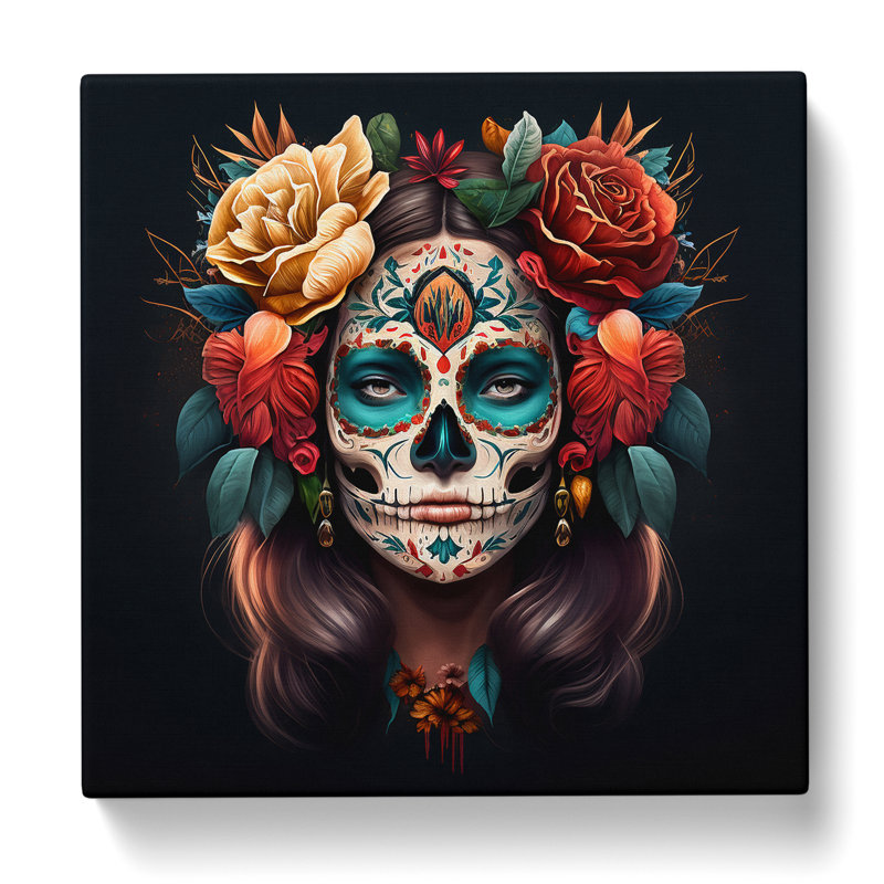 Sugar Skull Boho - Wrapped Canvas