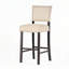 Ensemble de 2 tabourets de bar avec rivets décoratifs