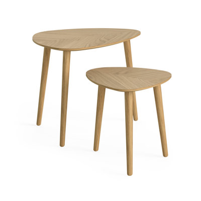 Como Oak Nest of 2 Tables