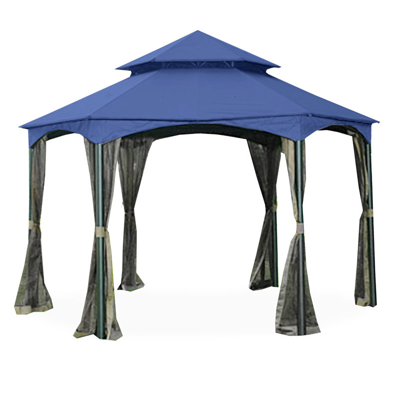 Auvent de remplacement pour abri de jardin, Bleu marine véritable, Tissu Riplock 350