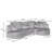 Modern Curved L-Shape Luxury Sectional Oversized Sofa: Minimalist Design, Comfy Sleeper Couch-667948856