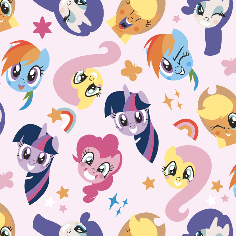 Rouleau de papier peint autocollant My Little Pony Toss L 18,83 pi x l 18 po
