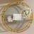 Round Coffee Table With Tempered Glass Tabletop, Geometric Metal Frame And Lower Shelf-1153275627