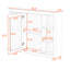 Armoire de rangement murale élégante avec rangement dissimulé-783618032