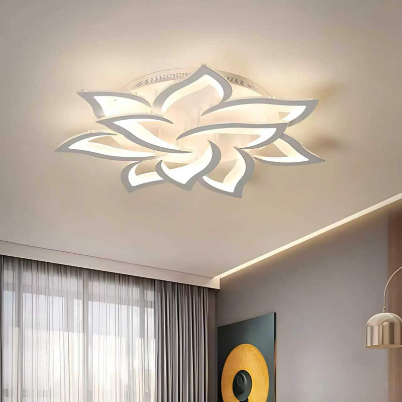 Izzabella 10-Light 85cm Acrylic LED Flush Mount