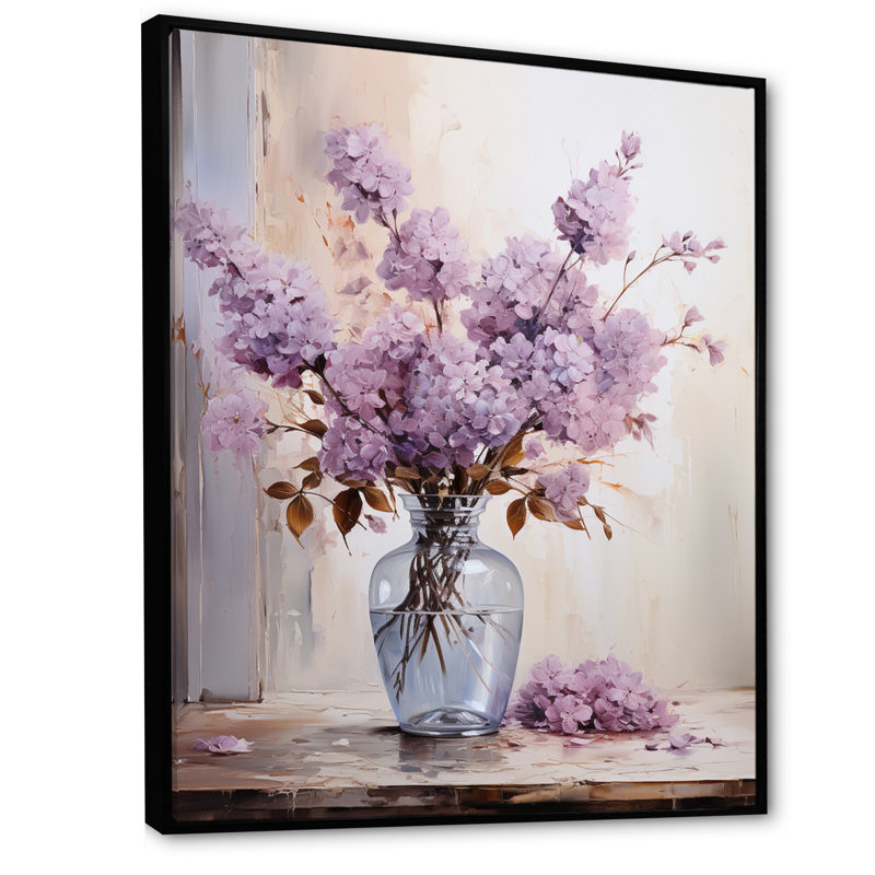 Lilas Lavande Serenade II, reproduction d'art sur toile, Noir, noir, noir, noir, H 44 po x l 34 po x P 1,5 po